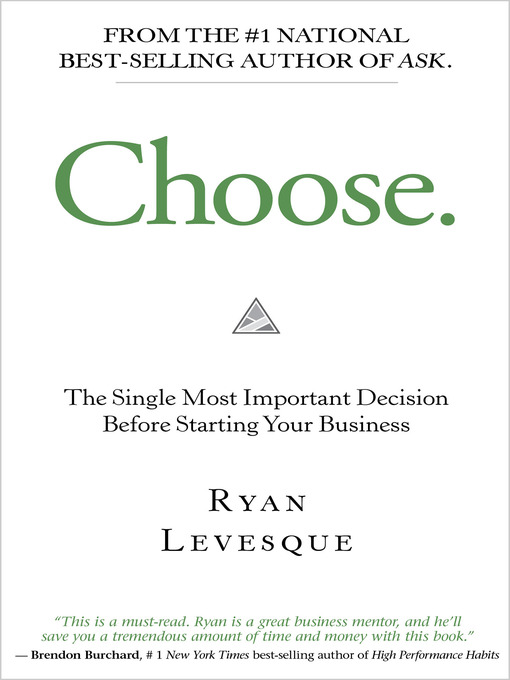 Title details for Choose by Ryan Levesque - Available